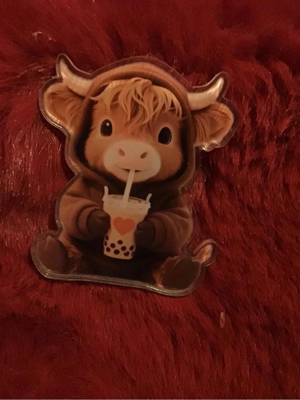 Cute highland cow car vent air freshener holder clip